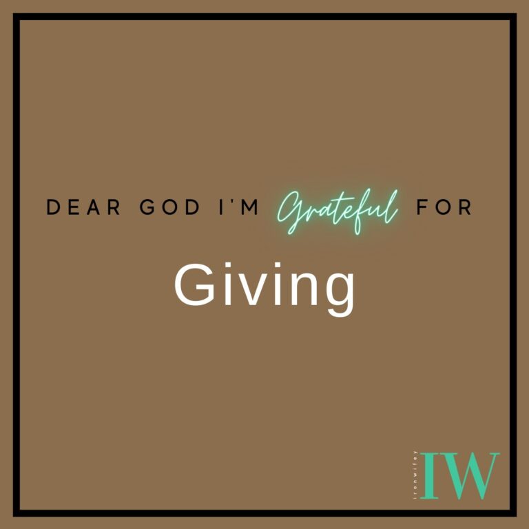 Day #9 – Giving