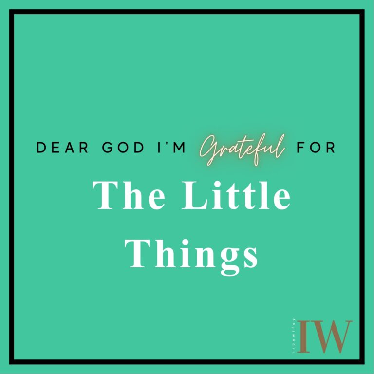 Day #59 – The Little Things