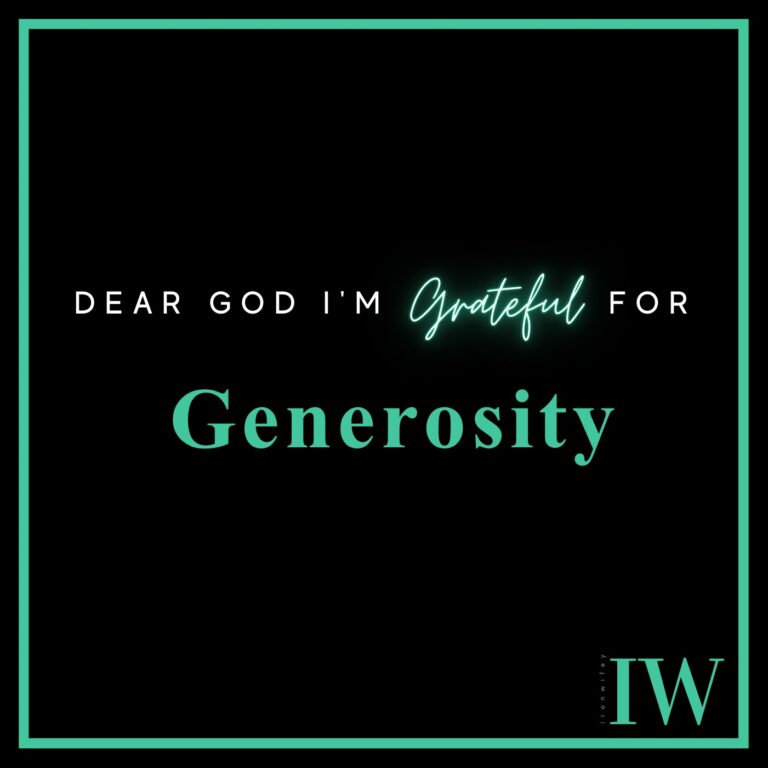 Day #72 – Generosity