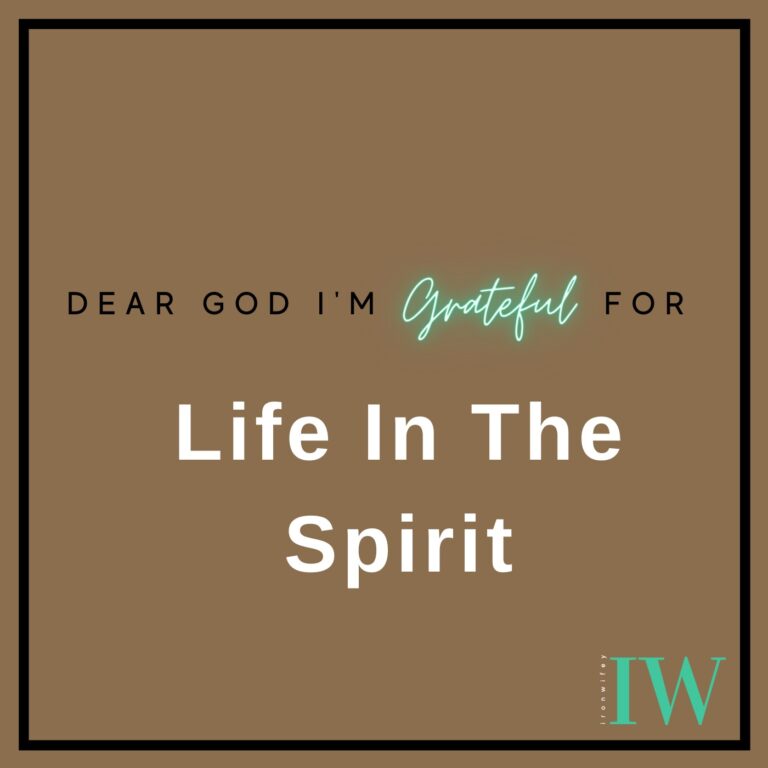 Day #133 – Life In The Spirit