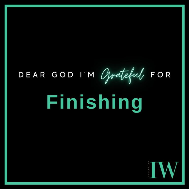 Day #144 – Finishing