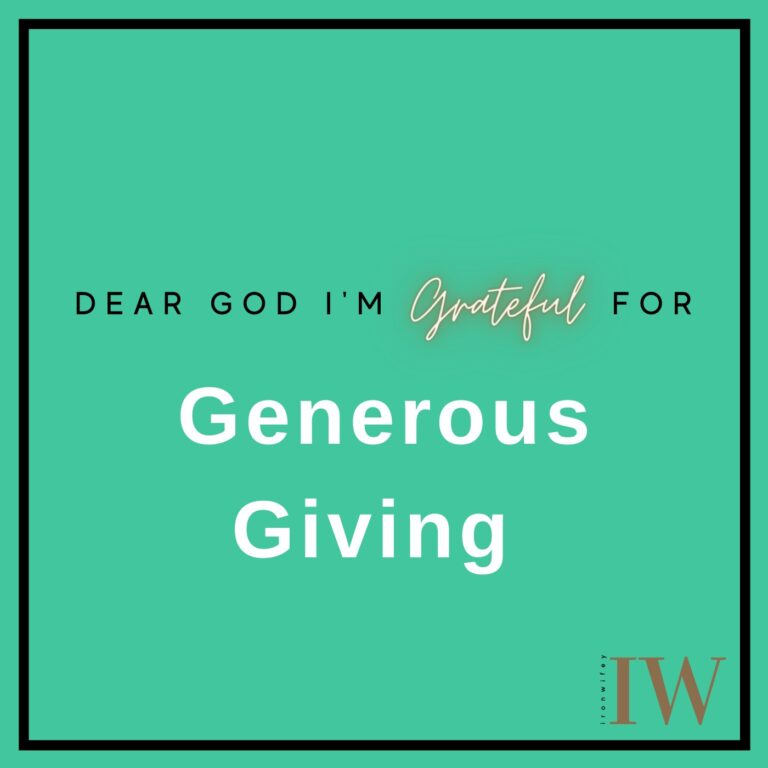 Day #159 – Generous Giving