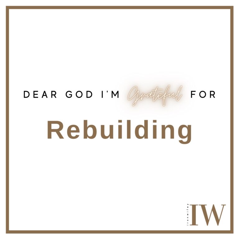 Day #142 – Rebuilding