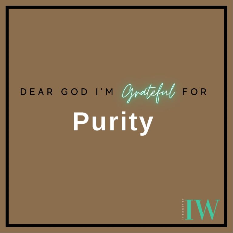 Day #245 – Purity