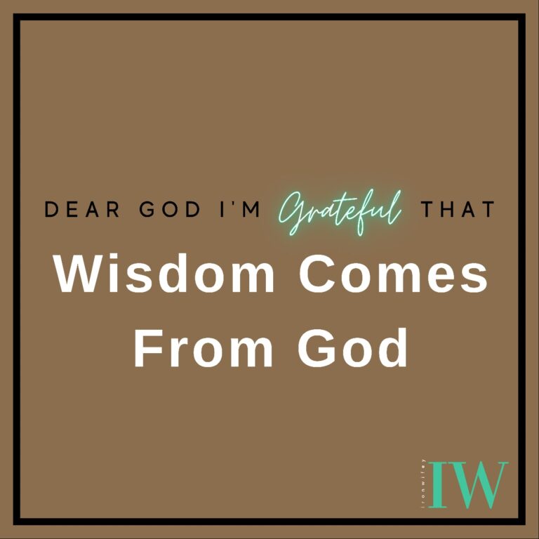 Day #233 – Wisdom Comes from God