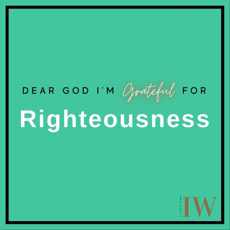 Day #231 – Righteousness