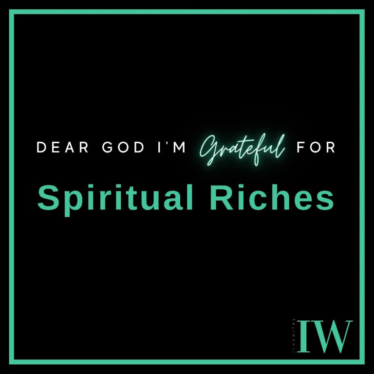 Day #240 – Spiritual Riches