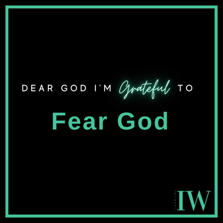 Day #276 – Fear God