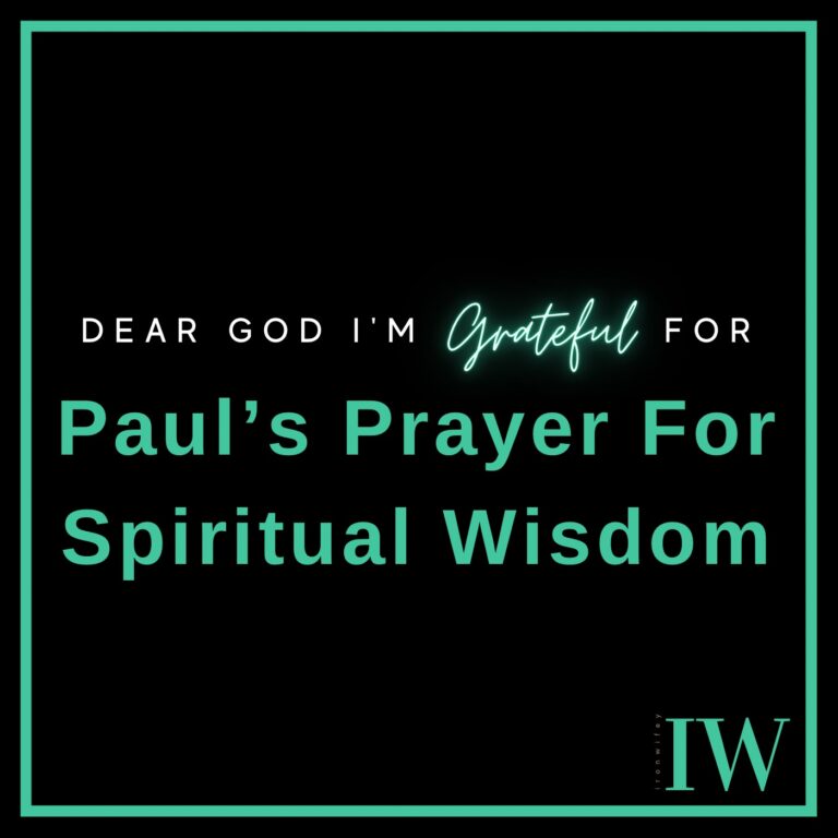 Day #312 – Paul’s Prayer For Spiritual Wisdom