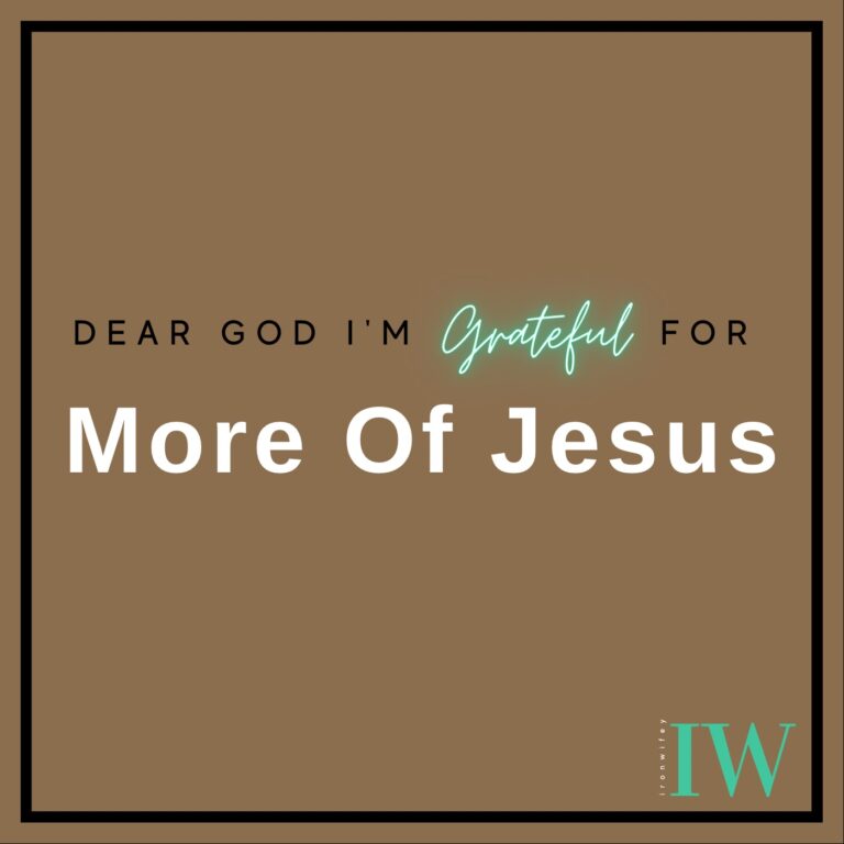 Day #345 – More of Jesus