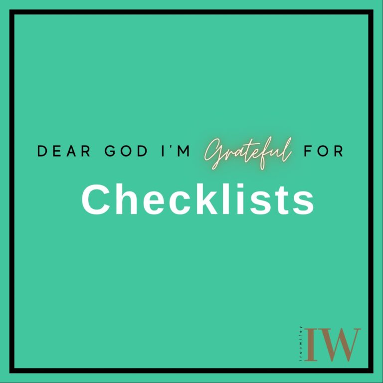 Day #391 – Checklists