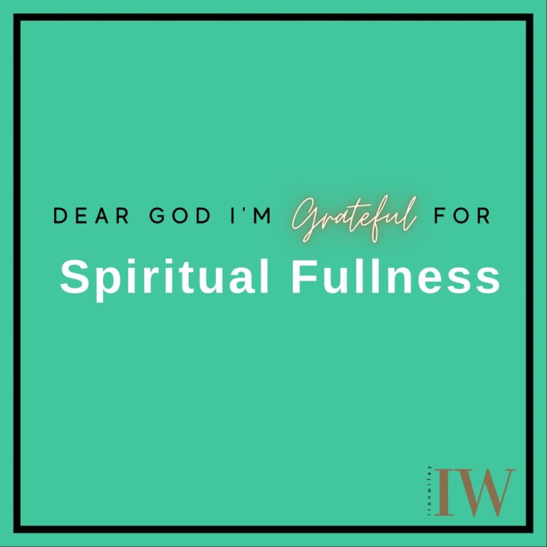 Day #383 – Spiritual Fullness