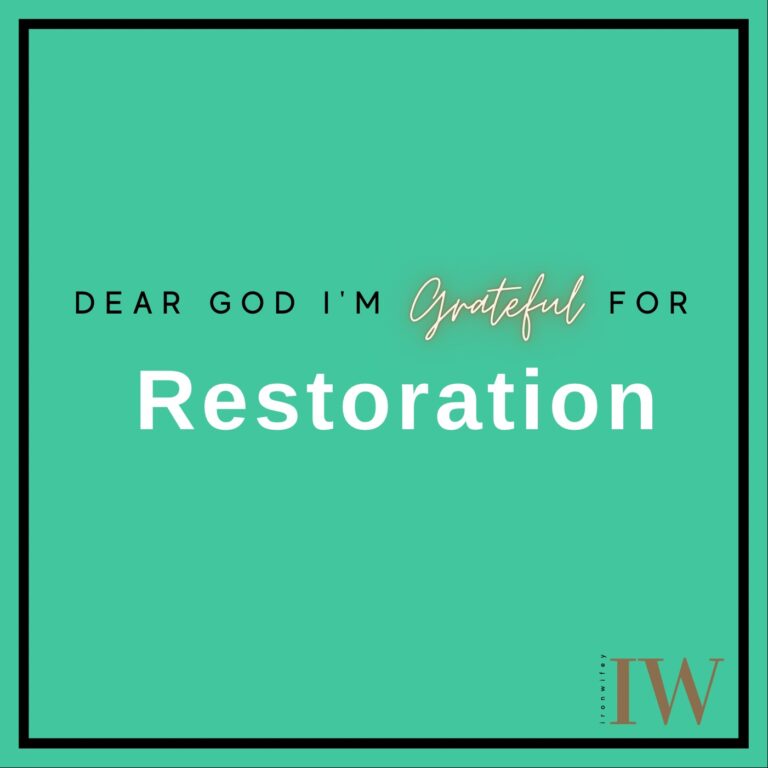 Day #404 – Restoration