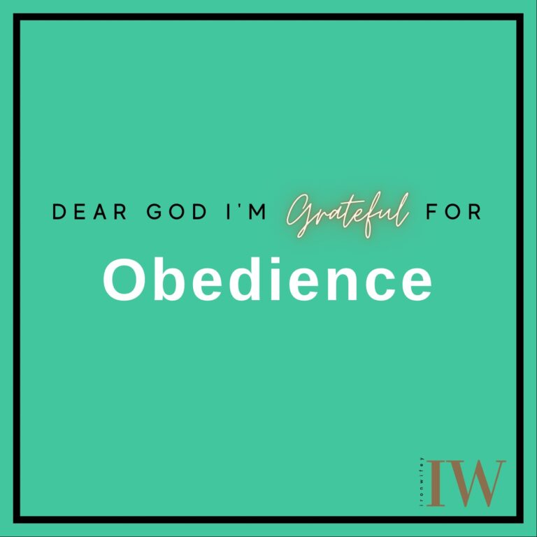 Day #412 –  Obedience