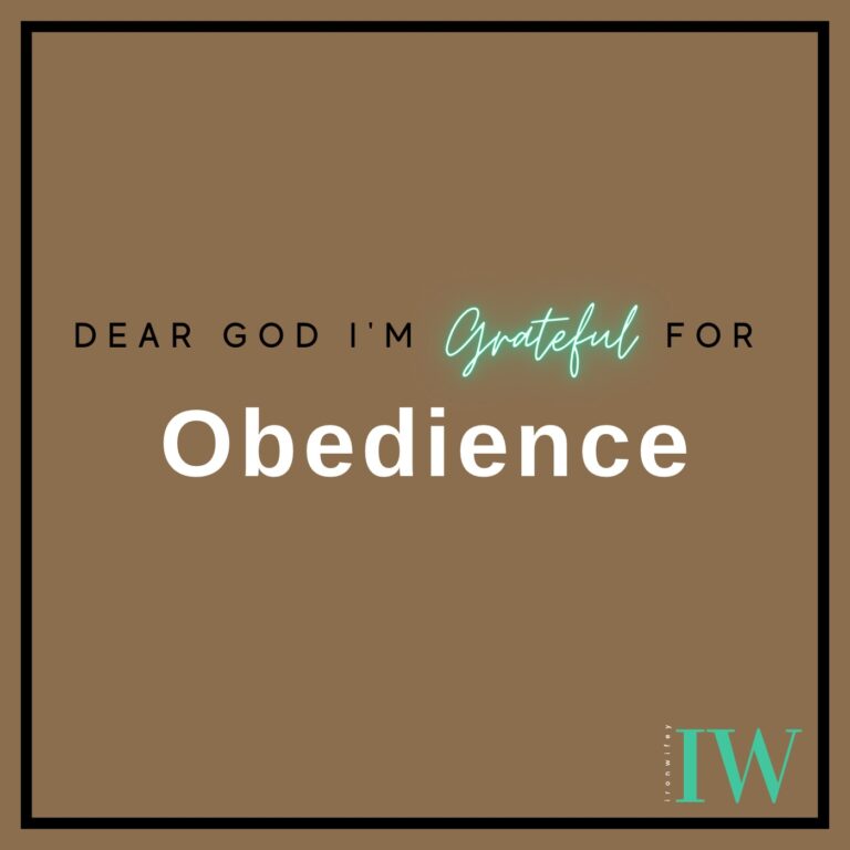 Day #485 – Obedience