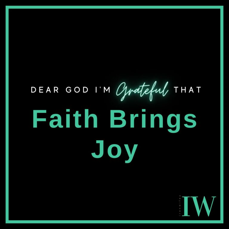 Day #495 – Faith Brings Joy