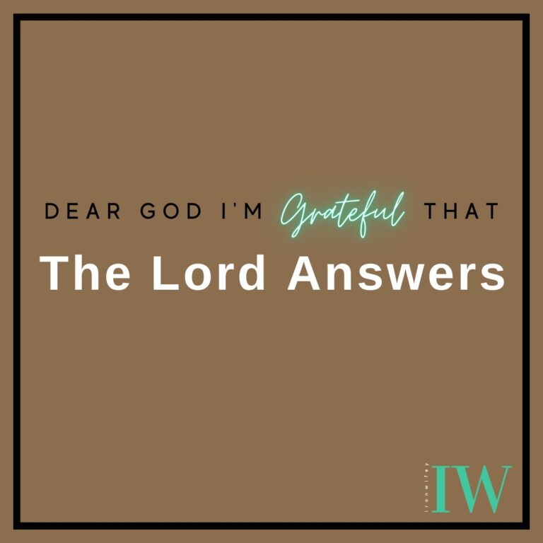 Day #497 – The Lord Answers