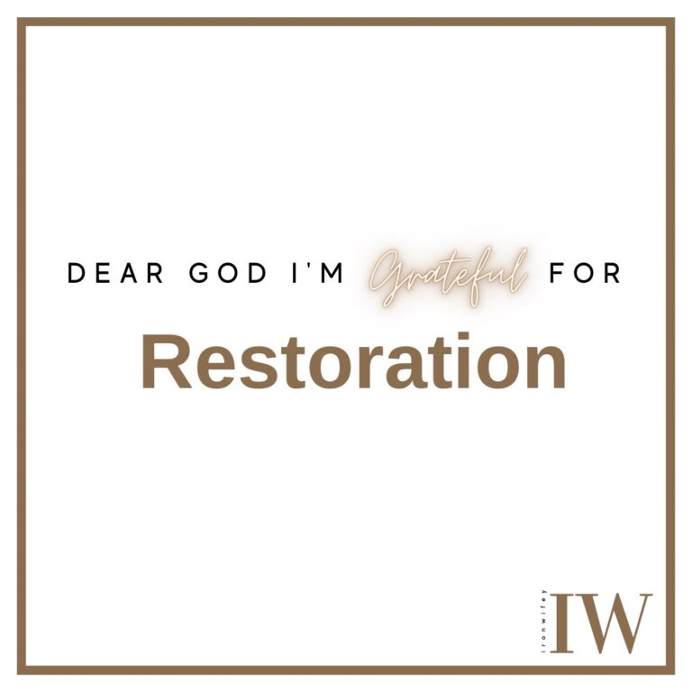 Day #518 – Restoration