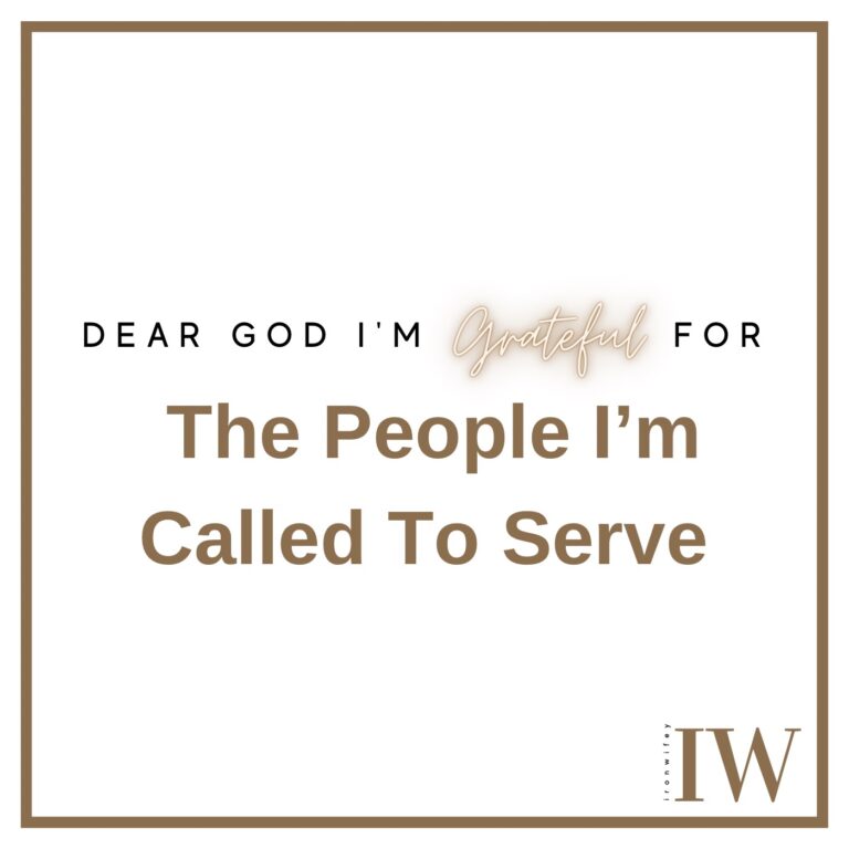 Day #526 – The People I’m Called To Serve