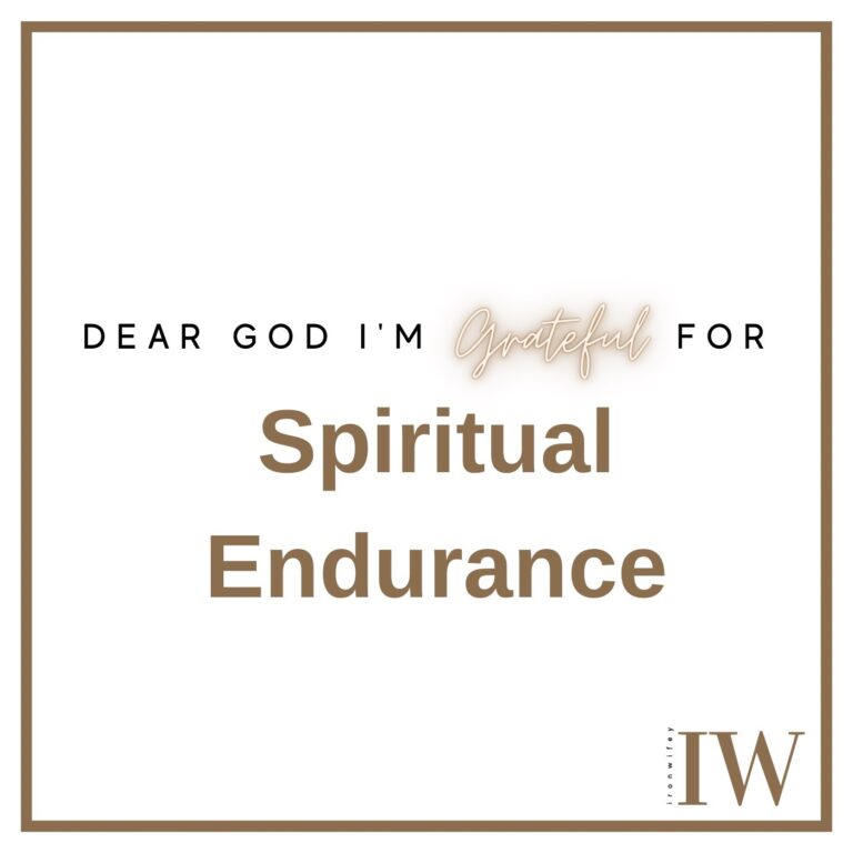 Day #550 – Spiritual Endurance